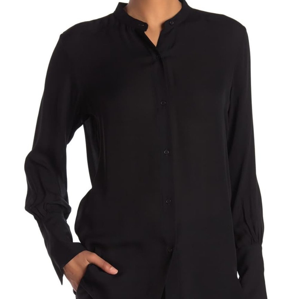 NILI LOTAN SILK SHIRT - Picture 1 of 6